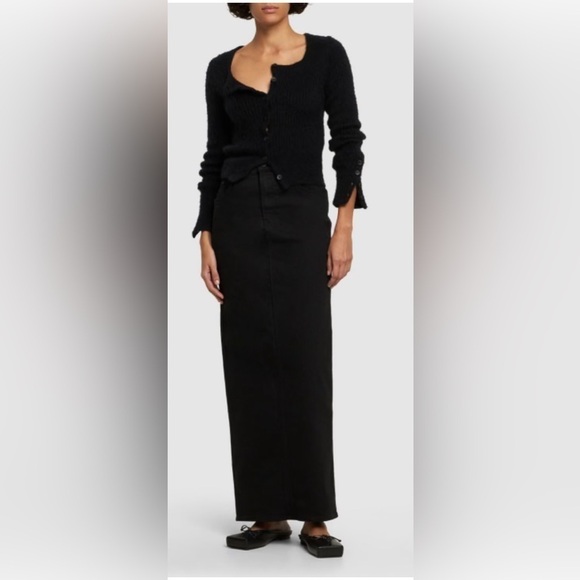 MOTHER Dresses & Skirts - Mother women’s skirt maxi Sz 31 The Flagpole stretch cotton NWT black